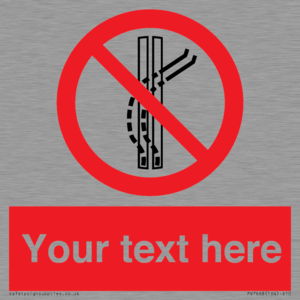 Custom prohibition Do not leave the tow track